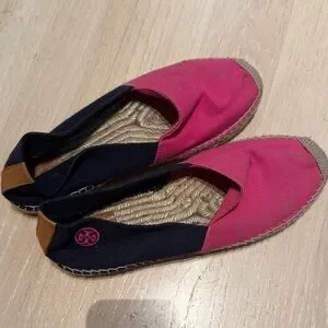 Tory Burch | Shoes | Tory Burch Pink And Navy Espadrilles  Tory Burch Fuchsia and Navy Espadrilles main image 0